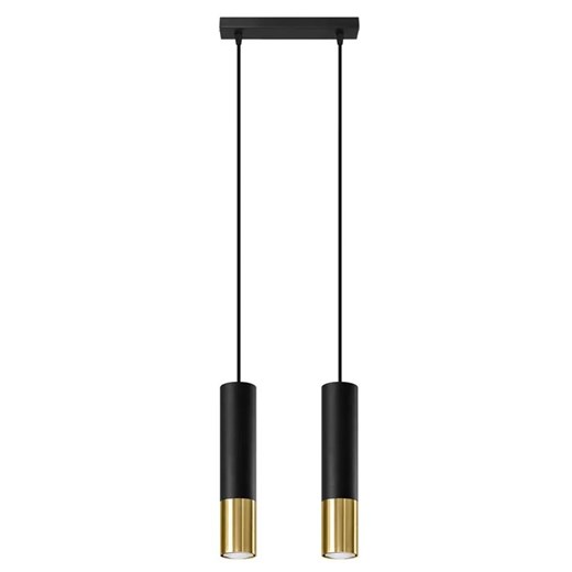 Czarno-złota lampa wisząca na stół - EXX245-Loper Lumes One Size wyprzedaż Edinos.pl