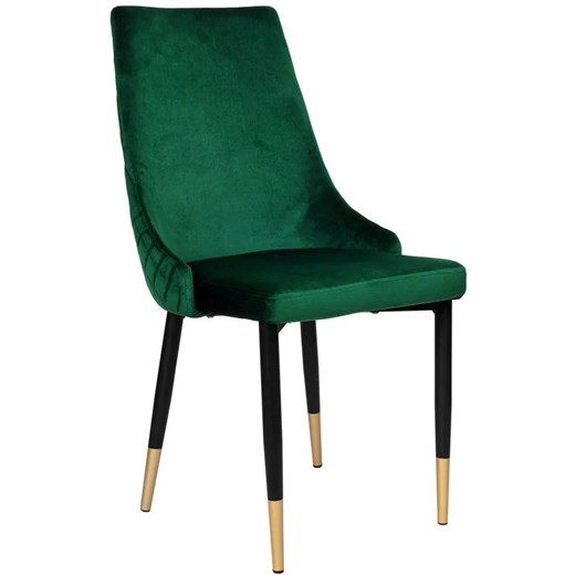 Zielone krzesło glamour z pikowanym tyłem - Mosi Elior One Size Edinos.pl