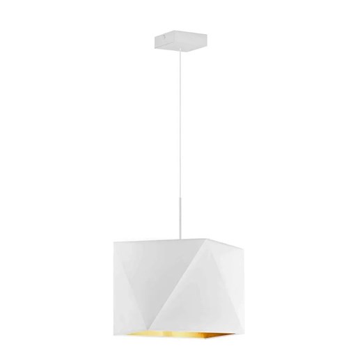 Geometryczna lampa wisząca z białym stelażem - EX305-Marsylex - 5 kolorów Lumes One Size Edinos.pl