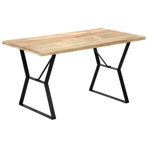 Stół w stylu loft z litego drewna Javis – brązowy Elior One Size Edinos.pl