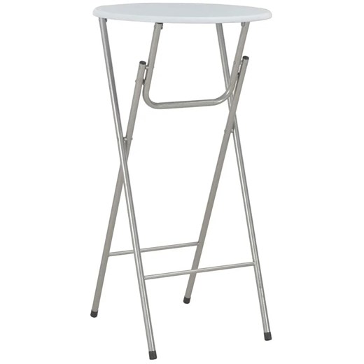 Zestaw 4 białych okrągłych stolików – Ravel 3X Elior One Size Edinos.pl