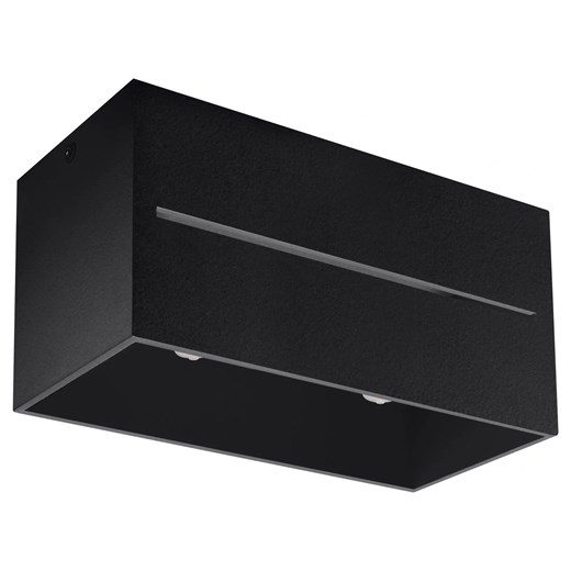 Czarny prostokątny plafon LED - EX510 D4-N84 ze sklepu Edinos.pl w kategorii Lampy sufitowe - zdjęcie 172259159