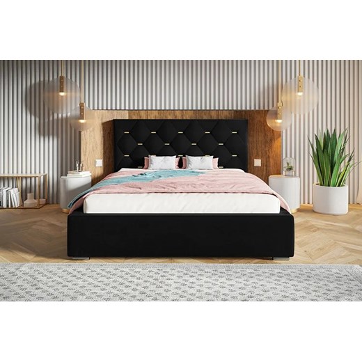 Łóżko małżeńskie ze schowkiem 140x200 Abello 3X - 36 kolorów Elior One Size Edinos.pl