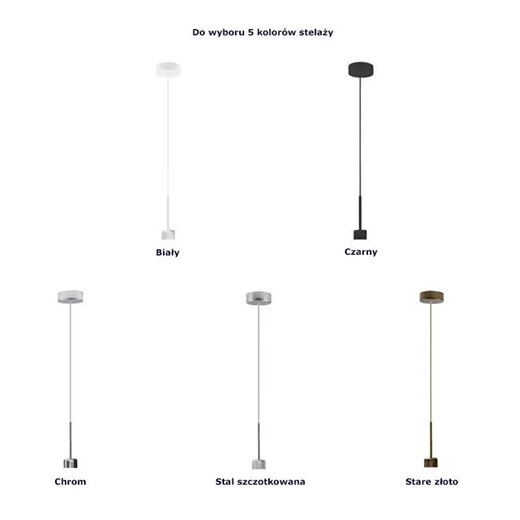 Regulowana lampa wisząca LED 60 cm - EX298-Sintris - kolory do wyboru Lumes One Size Edinos.pl