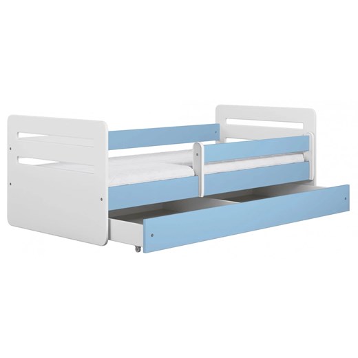 Łóżko dla chłopca z materacem Candy 2X 80x180 - niebieskie Elior One Size Edinos.pl