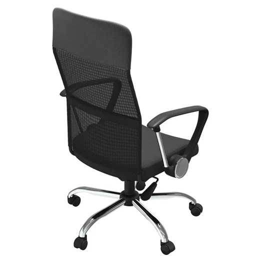 Czarny obrotowy fotel biurowy do komputera - Ferno Elior One Size Edinos.pl