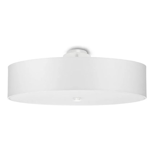 Biały minimalistyczny plafon z abażurem 50 cm - EX662-Skalo Lumes One Size Edinos.pl