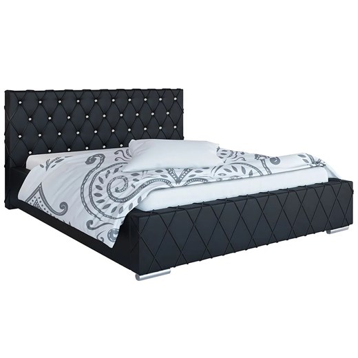Podwójne łóżko z pojemnikiem 160x200 Loban 3X - 36 kolorów Elior One Size Edinos.pl