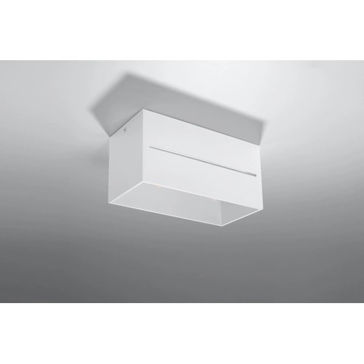 Biały geometryczny plafon LED - EX510-Lobi Lumes One Size okazja Edinos.pl