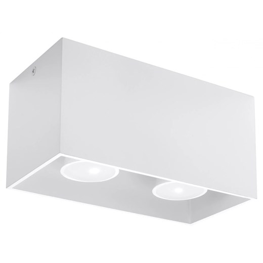 Biały prostokątny plafon LED - EX509-Quas ze sklepu Edinos.pl w kategorii Lampy sufitowe - zdjęcie 172259986