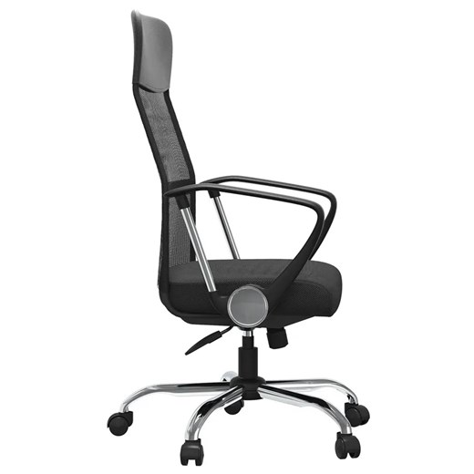 Czarny obrotowy fotel biurowy do komputera - Ferno Elior One Size Edinos.pl