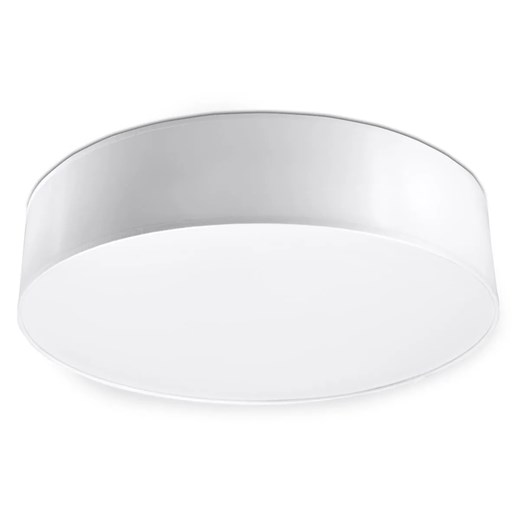 Okrągły minimalistyczny plafon E779-Arens - biały ze sklepu Edinos.pl w kategorii Lampy sufitowe - zdjęcie 172260146