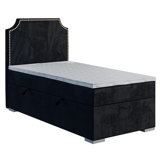 Jednoosobowe łóżko boxspring 90x200 Lenox - 40 kolorów Elior One Size Edinos.pl