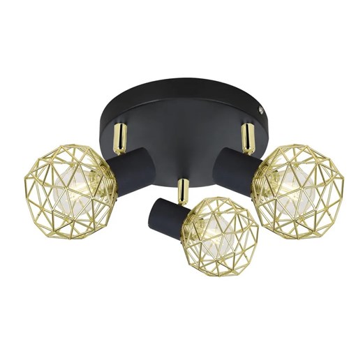 Lampa sufitowa z trzema drucianymi kloszami - 4X V089 M8-G56 ze sklepu Edinos.pl w kategorii Lampy sufitowe - zdjęcie 172260655