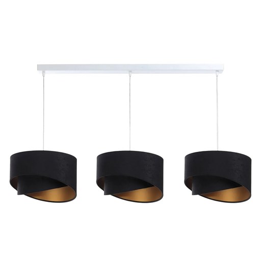 Biało-czarna nowoczesna lampa wisząca nad stół - S500-Breta Lumes One Size Edinos.pl