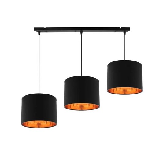 Nowoczesna abażurowa lampa ze złotym środkiem - V144-Peluvio Lumes One Size Edinos.pl