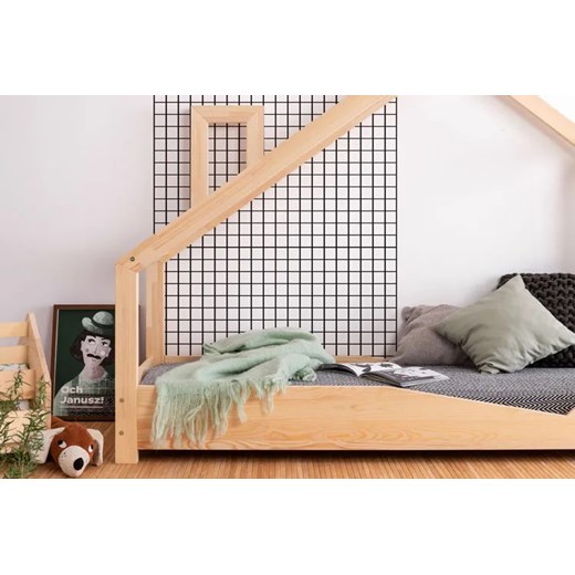 Drewniane łóżko dziecięce domek Lumo 2X - 23 rozmiary Elior One Size Edinos.pl