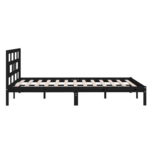 Czarne łóżko z drewna sosnowego 120x200 - Bente 4X Elior One Size Edinos.pl