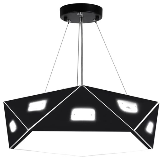 Czarna lampa wisząca - K275-Soccex ze sklepu Edinos.pl w kategorii Lampy wiszące - zdjęcie 172261677