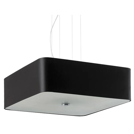 Czarny żyrandol z kwadratowym abażurem - EX702-Lokki Lumes One Size Edinos.pl