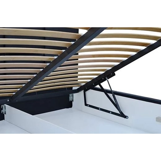 Łóżko z pikowanym zagłówkiem i pojemnikiem Tibis 2X 120x200 - 44 kolory Elior One Size Edinos.pl