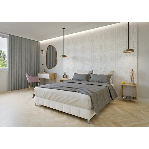 Minimalistyczny stolik nocny beż piaskowy - Estilo Noble 13X Elior One Size promocyjna cena Edinos.pl