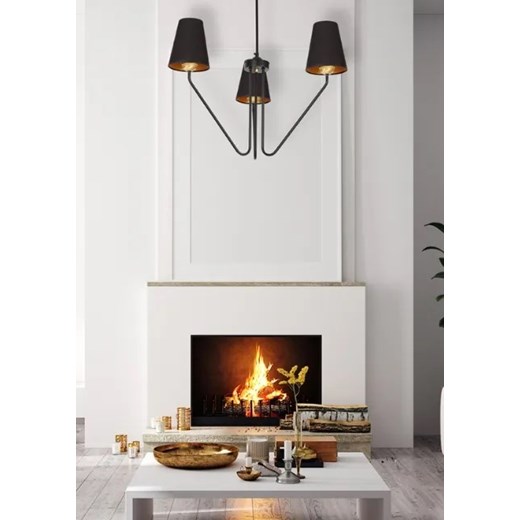 Czarny potrójny żyrandol - K426-Wano Lumes One Size Edinos.pl