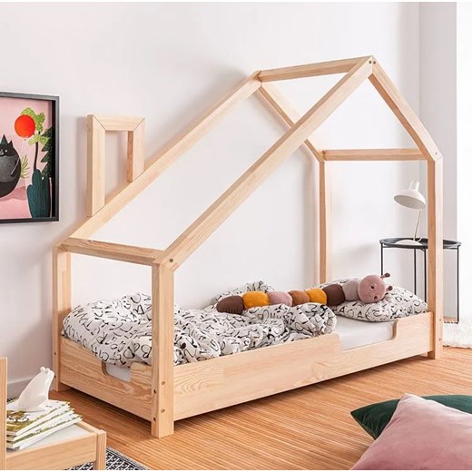 Drewniane łóżko dziecięce domek Lumo 4X - 23 rozmiary Elior One Size Edinos.pl