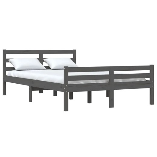 Szare sosnowe łóżko dwuosobowe 140x200 - Aviles 5X ze sklepu Edinos.pl w kategorii Łóżka i materace - zdjęcie 172263107