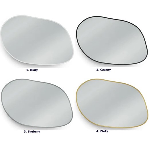 Podświetlane lustro nowoczesne 90x64 cm Volvero 6X - 4 kolory Elior One Size Edinos.pl
