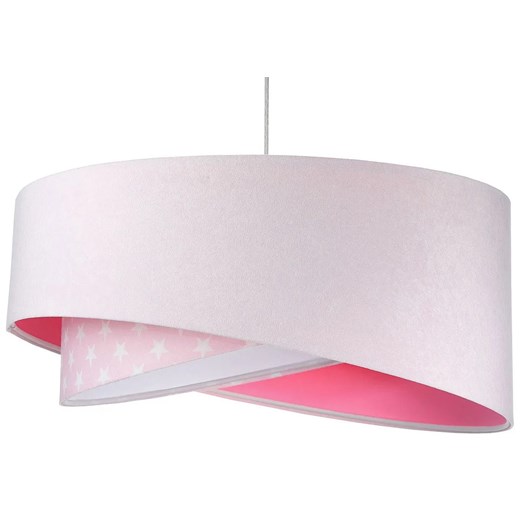 Różowa lampa wisząca welurowa - EXX01-Nilva ze sklepu Edinos.pl w kategorii Lampy wiszące - zdjęcie 172263576