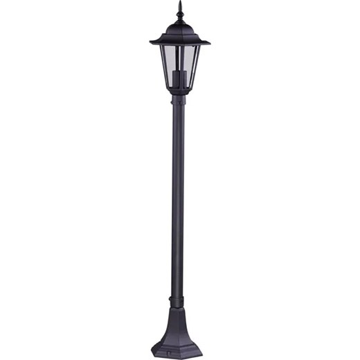 Czarna klasyczna lampa zewnętrzna słupek - S328-Relva ze sklepu Edinos.pl w kategorii Oświetlenie ogrodowe - zdjęcie 172264455