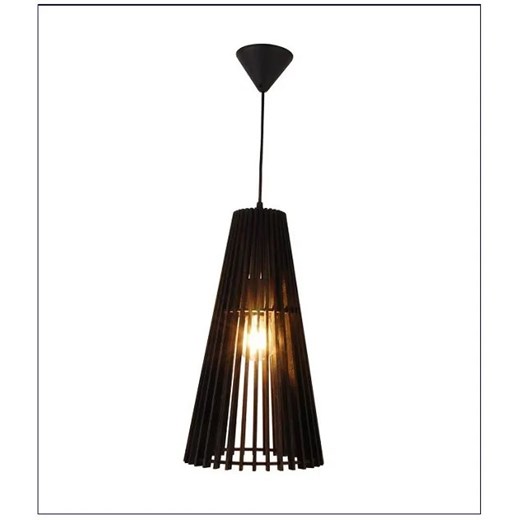 Lampa wisząca drewniany stożek - V038-Zenuti Lumes One Size Edinos.pl