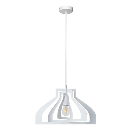 Biała designerska lampa wisząca loftowa - A73-Peza ze sklepu Edinos.pl w kategorii Lampy wiszące - zdjęcie 172265335