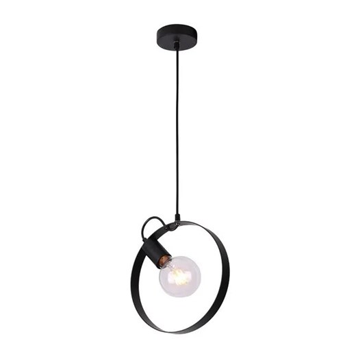 Czarna nowoczesna wisząca lampa koło - V056-Elegio Lumes One Size Edinos.pl