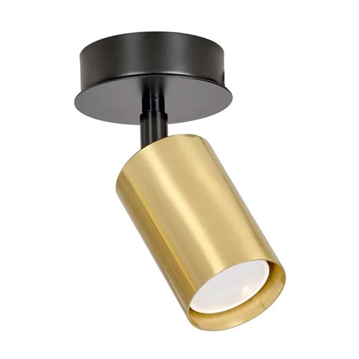 Czarno-złota pojedyncza lampa sufitowa Sibynu ze sklepu Edinos.pl w kategorii Lampy sufitowe - zdjęcie 172265398