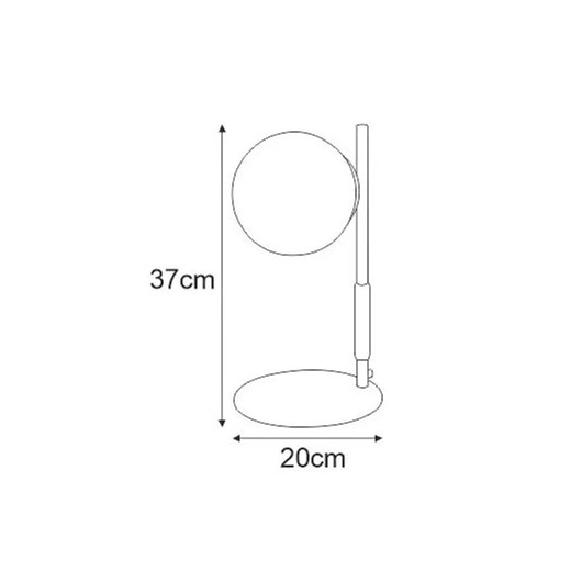 Lampka stołowa zdobiona sznurkiem jutowym - S796-Birga Lumes One Size Edinos.pl