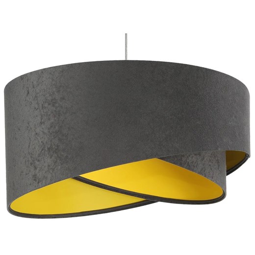 Grafitowo-żółta asymetryczna lampa wisząca - 3X EX991 S7-P54 ze sklepu Edinos.pl w kategorii Zestawy mebli do przedpokoju - zdjęcie 172265555