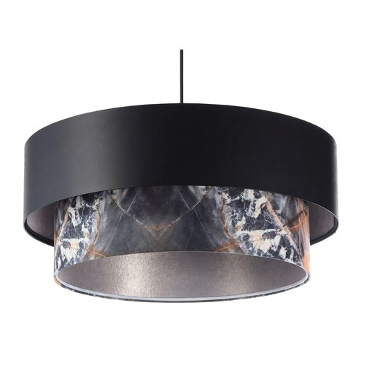 Czarna marmurkowa lampa wisząca nad stół - 4X S422 R9-E31 ze sklepu Edinos.pl w kategorii Lampy wiszące - zdjęcie 172265665