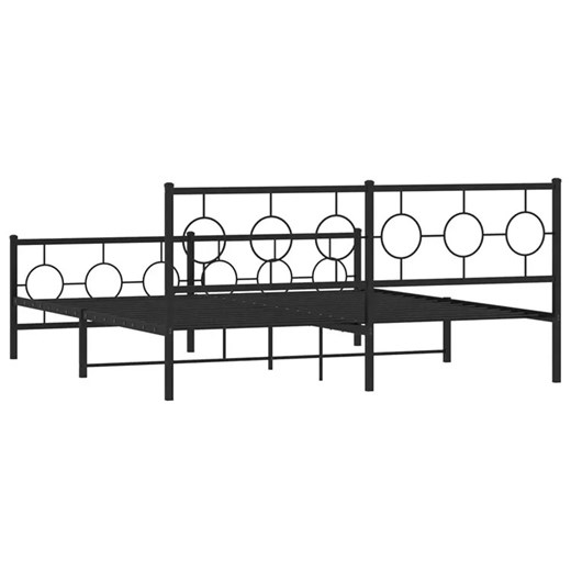 Czarne metalowe łóżko industrialne 180x200cm - Ripper Elior One Size Edinos.pl