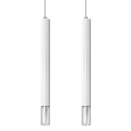 Biała podwójna lampa wisząca tuba - S160 K4-N18 ze sklepu Edinos.pl w kategorii Lampy wiszące - zdjęcie 172266005