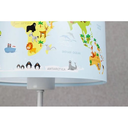 Lampka nocna dla dzieci z mapą świata - A327-Luso Lumes One Size Edinos.pl