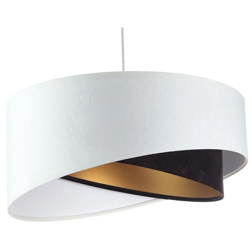 Biało-czarna welurowa lampa wisząca - EXX22-Modera Lumes One Size Edinos.pl