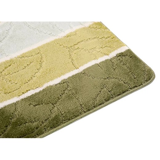 Zielony klasyczny dywanik łazienkowy w paski - Laxi 3X Profeos One Size Edinos.pl