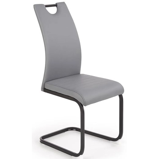 Tapicerowane krzesło Reven - popielate ze sklepu Edinos.pl w kategorii Krzesła - zdjęcie 172267628