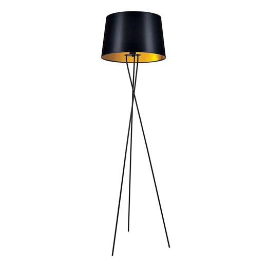 Czarno-złota lampa podłogowa trójnóg - S912-Brila Lumes One Size Edinos.pl