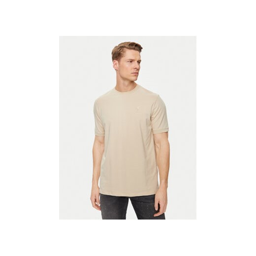 KARL LAGERFELD T-Shirt 755055 542221 Beżowy Regular Fit ze sklepu MODIVO w kategorii T-shirty męskie - zdjęcie 172268487