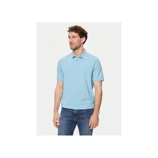 KARL LAGERFELD Polo 745890 542221 Niebieski Regular Fit ze sklepu MODIVO w kategorii T-shirty męskie - zdjęcie 172268726
