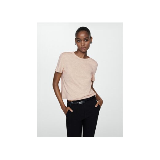 Mango T-Shirt Truffle 67057139 Beżowy Regular Fit ze sklepu MODIVO w kategorii Bluzki damskie - zdjęcie 172268745