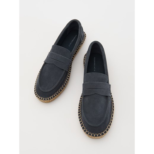 Espadryle męskie Reserved ze skóry